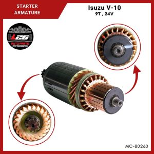 GSK STARTER ARMATURE FOR Isuzu V-10 TRUCK IGNITION STARTER MOTOR ASSEMBLY 9TEETH 24v MC-80260