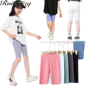 กางเกงเลกกิ้งขาสั้นสำหรับเล่นกีฬา Children ของเด็กผู้หญิงกางเกงวิ่งปั่นจักรยานสำหรับเด็กชุดฤดูร้อน