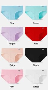 5-Pack Hot Selling 100% Fully Cotton Cloud Soft Antibacterial Panties Woman Minimalist Solid Casual Underwear