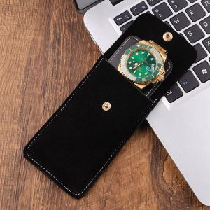 Watch Bag Watch Box Flannelette Gift Box Travel Storage Case Durable Portable Watch Dust Protection