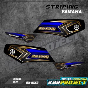 ( COD) RX KINGSTICKER STRIPING MOTOR YAMAHA RX KING IP.R-21 STRIPING VARIASI RACING
