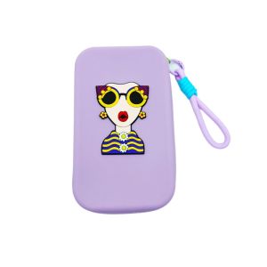 NEEUJ สร้างสรรค์ กระเป๋าสตางค์ซิลิโคน ป้องกันการสูญหาย น้ำหนักเบา กระเป๋าเก็บของผู้หญิงสมัยใหม่ แฟชั่น ตัดเย็บ กระเป๋าซิปแบบนุ่ม ผู้หญิง