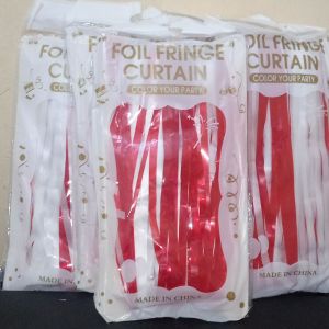 Tirai Dekorasi 17an Agustus Kantor Kelas / Tirai Foil Merah Putih HUT RI/ Hiasan Dirgahayu RI/Dekorasi 17 Agustus