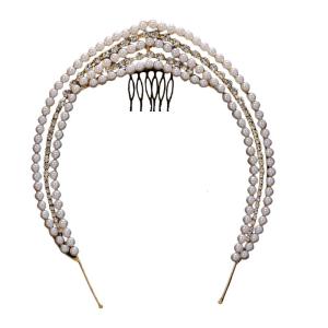 Băng đô nữ Ngọc Trai Studded Blingbling Chi Tiết Cho váy dạ hội bữa tối Phong Cách Trang Phục phụ kiện đám cưới