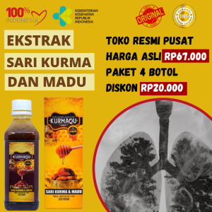 Obat Flek Paru Paru Anak Dewasa TBC Paru Sesak Nafas Asma Bronkitis ISPA Meningitis Menahun Sakit Dada Kurmaqu Sari Kurma Dan Madu Asli Alami