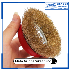 Sikat Kawat Mata GerindanBrush Grinda Poles Besi Logam  Mata Gerinda Sikat Mangkok Cup Brush 6 Inch