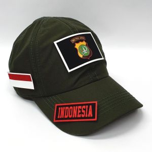 Topi METRO JAYA Tactical PDL Warna dan Kamuflase Free Bonus 3 Patch Emblem Prepet Perekat Velkro