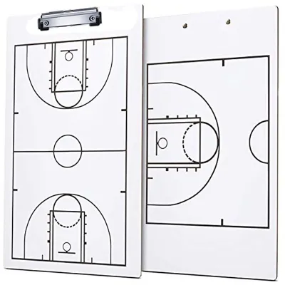 Basketball Coaching Board Double-Sided Full and Haft Court Marker Tactic Board