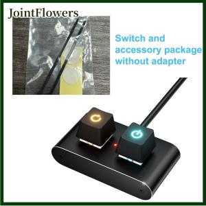 JointFlowers Computer Desktop Aluminum Switch Button Desktop Host External Power Supply Power Button External Extension