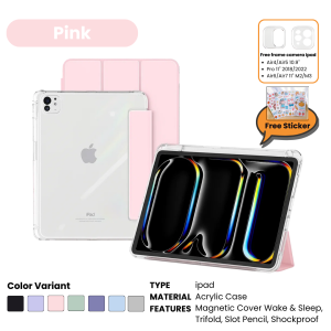 iPad Pro Acrylic Case Terbaru 2023 for iPad Pro 11" Gen 7/8/9 10.2" Gen 10th 10.9" 2022 Air 13 2026 Air 8 2026