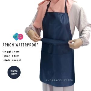 Celemek apron waterproof||celmek masak||celemek cafe||celemek anti air