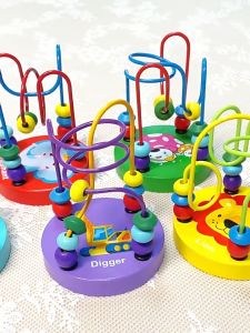 Mainan Manik Berpintal 儿童绕珠积木玩具 Wooden Bead Maze Toy 木质益智早教蒙特梭利玩具 Educational Toy Kids Toddlers