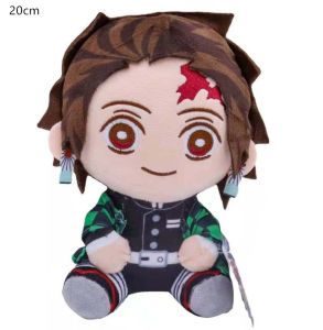 20cm Anime Cute Plush Dolls Tomioka Giyu Kamado Tanjirou Kamado Nezuko  Agatsuma Zenitsu Plush Toys Doll Peluche Kids Gift