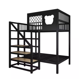 Children Study room Loft Bed Bunk Bed with Storage Staircase multiple Customizable sizes