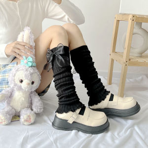 羊毛护腿袜套女过膝盖护小腿长筒袜堆堆袜套保暖半截高筒靴袜秋冬Wool leg guards womens knee covers calf protection long tube socks stacked socks warm half cut high tube boots socks autumn and winter