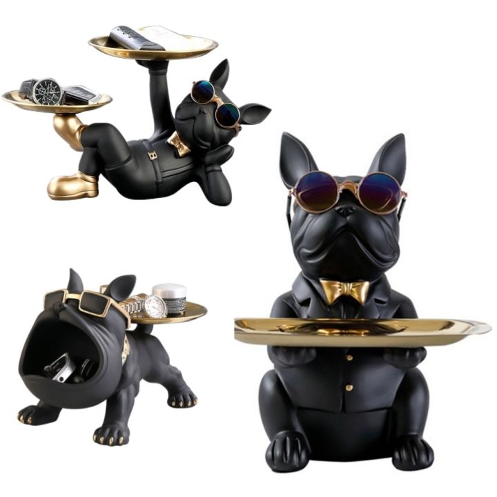 {Creative ornaments} French Bulldog Sculpture Decor French Bulldog ...