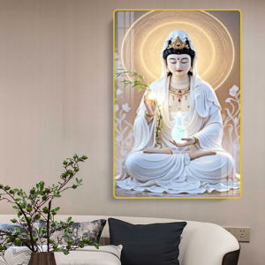 Tranh Treo Tường Phòng Thờ Quan Thế Âm Bồ Tát - Tranh Laminate Tráng Gương - Newshop