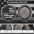 Thin Gray Line Coin, Correctional Officer Silver Challenge Coins Honor Correctional Officers Gray Prison Coin Law Enforcement Appreciation Gifts. 
