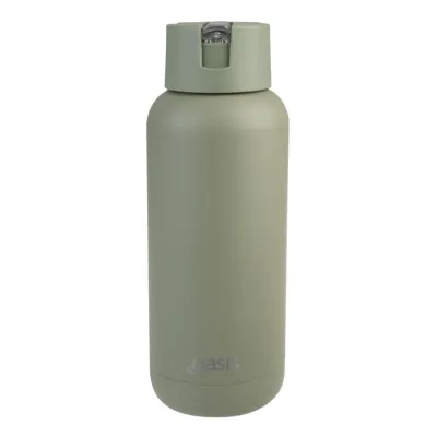 Oasis Stainless Steel Insulated Ceramic Moda Bottle 1L | Keep Cold Up To 18 Hours Hot Up To 10 Hours Carry Handle Lid