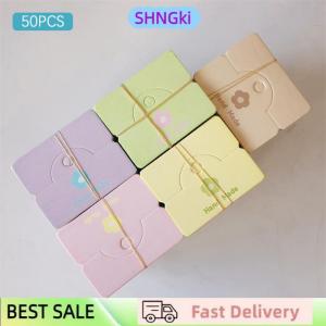 SHNGki 50PCS Colored Flowers Hairpins Cardboard Jewelry Packaging Bag Card Paper Display Card Necklaces Bracelets Earrings Cardboard