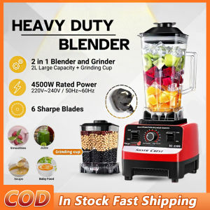2.5L Heavy Duty Blender 4500w High Power Juicer Food Processor Single And Double Cup Multi-Fungsi Blender Durable Fast Juicer Ice Breaker Juicer