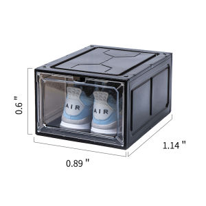🔥[SG STOCK]Front Drop Magnetic Lid Sneaker Shoe Storage Box