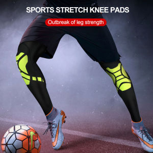 Eboo 1PC Sports Knee Protectors Long Knee Leg warmers Cycling Basketball Football Running Leg Sleeve Knee Supports Compresion brace