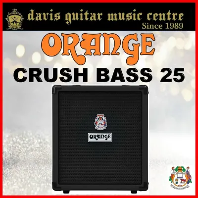 Orange Amplifier Crush bass Combo 25 watts Black