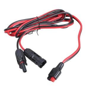 High Current 30Amp ADS to Multi-Contact 4 Solar Adapter 12AWG Outdoor Power Cable For Charging Power Stations Carts