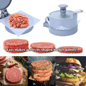 Có thể tái chế bánh hamburger molder công cụ Twist Báo Chí cơ chế cho Gà Thịt Bò Rau patties chiến lược