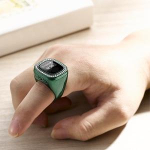 Intelligent Tasbeeh Finger Counter Rings with Large Display &amp Azan Alert Islamic Prayer Tracks Simple Operate for Muslims