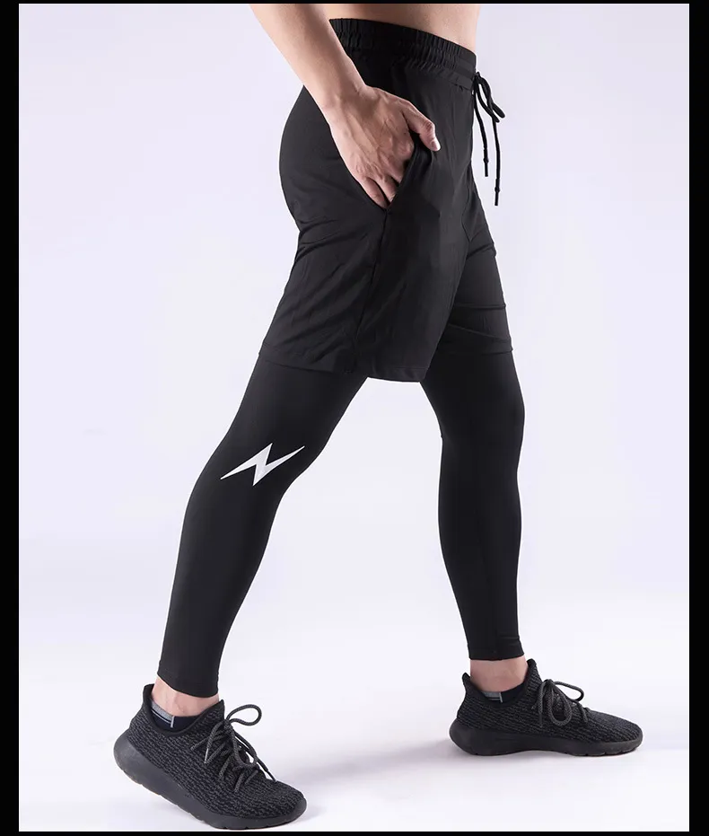 New Compression motorcycle Leggings Man Runnings Pants Workout Tights Men  Base Layer trousers Mens Sports cycling Pants Leggings - AliExpress
