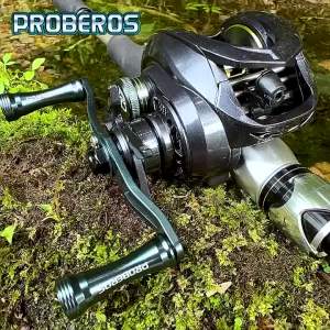 Metal Baitcasting Reel 7.2:1 Long Casting Sea Fishing Reel 5+1BB Black Fishing Reel with Drag Alarm Sound Lure Reel