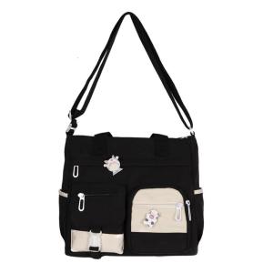 Korean Style Crossbody Shoulder Bag Casual Fashion CanvasBag Large Capacity Messenger Bags Girl Student Versatile Bag