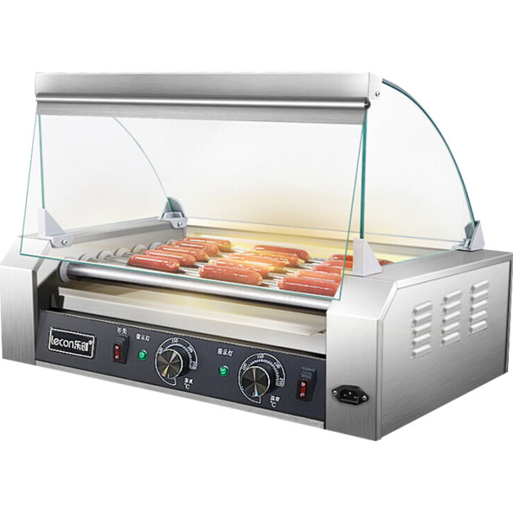 Lecon 7/5 rollers 1200W Commercial electric hot dog roller machine 50 ...