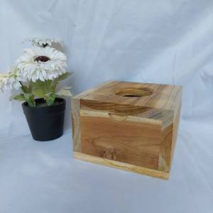 กล่องทิชชูไม้ กล่องกระดาษ เช็ดปาก กล่องกระดาษ สำหรับ มินิมอล และ ไม้สักทอง