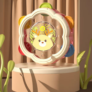 W18 Kids Musical Instruments Hand Drum Shaking Rattle Infant Montessori Interactive Music Educational Toys Baby Toys 0 6 12 Months