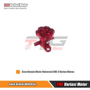 Kran Bensin Tiger RX King Megapro GL Kran Bensin Motor Universal TRG CNC Bahan Alumunium 4 Varian Warna