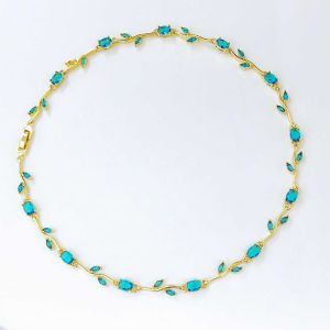 SIXIS Nhiều màu sắc Dây chuyền hoa hồng Sang trọng nhẹ nhàng Đồng Zircon Dây chuyền zircon Thanh lịch Dây chuyền hình dây leo Phụ nữ Cô gái
