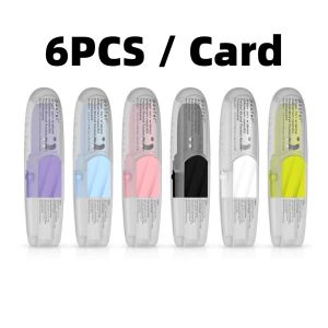 6pcs Pastel Inhaler Translucent Pocket 2-in-1 Nasal Congestion Relief Essential Oil 10x Eucalyptus Focus Energy Boost No Lost Cap Design Dizziness Motion Sickness Fast Local Ready Stock 泰国正品高颜值防丢盖薄荷鼻吸提神醒脑防瞌睡缓解鼻塞头晕晕车学生办公熬夜清凉提神必备神器现货极速发货原装纯正放心购
