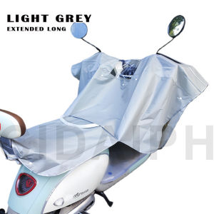 2in1 Extended Long Waterproof Sunproof Motor Cover for Motorcycle Protection in Black Red Blue Grey