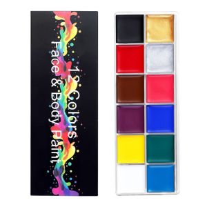 [Local Stock] 12 Color Face Painting Makeup Kids / Body Paint / Washable Non Toxic Paint