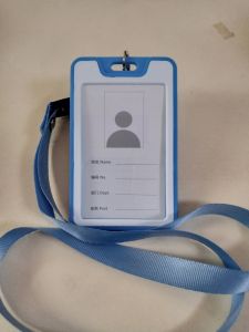 10 pcs Card  Holder Vertikal 1 Kartu 2 sisi Tali 1.5 Cm