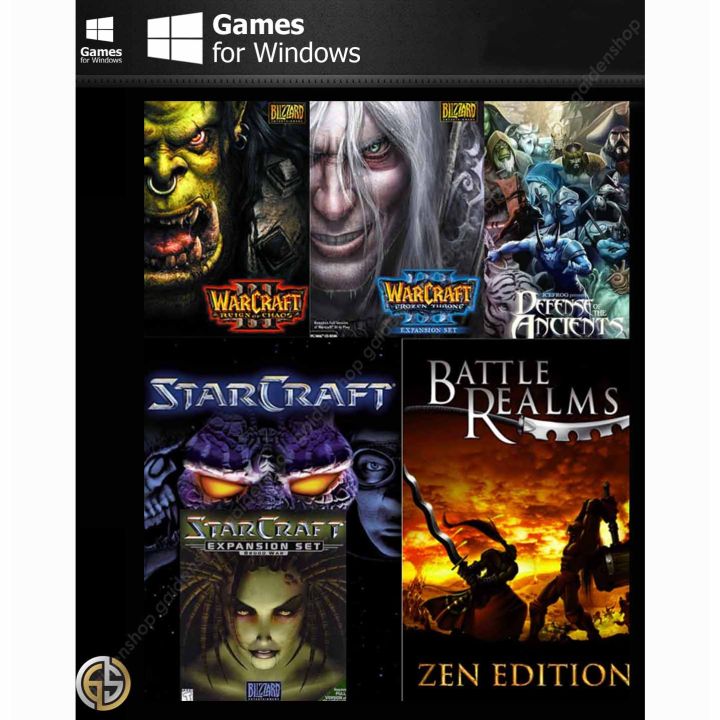 Warcraft 3 + Starcraft + Battle Realms Bundle PC Game Offline ...