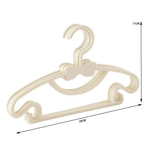 10Pcs Baby Clothes Hanger Multi-functional Plastic Non-slip Storage Hangers Bowknot Clothes Hanger for Kids Room Organizer Hangers Clothes Drying Rack Display Hanger