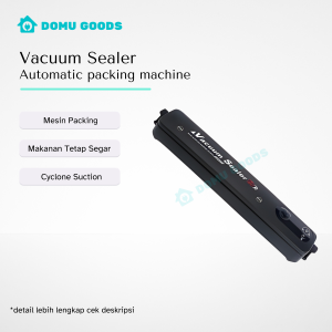 DOMU Vacuum Sealer / Mesin Vacuum Sealer Makanan / Alat Vakum Dan Penyegel Pengemas Otomatis / Mesin Press Plastik Serbaguna Untuk Makanan / Vacuum Sealer Fresh Portable / Alat Press Perekat Plastik Vakum Makanan / Food Packing Machine