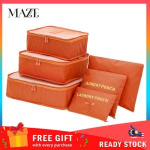 MAZE Champ BIG Travel Clothing Pouch Luggage Organizer Laundry Sleeves 6 In 1 Set Compact Storage Packing Bag Waterproof Travel Bag