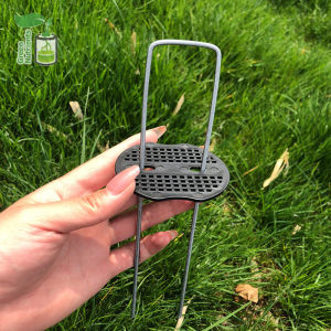 หมุดเสียบผ้าคลุมดินตัวยูพร้อมแผ่นยางคุณภาพดี 30 ชิ้น/แพ็ค สำหรับใช้ร่วมกับพลาสติกคลุมดินของเราทุกรุ่น