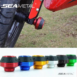 Seemetal xe máy chống rơi ngã ba thanh trượt cup khung hợp kim nhôm bánh xe Thanh trượt bảo vệ sửa đổi Scooter phía trước ngã ba cup