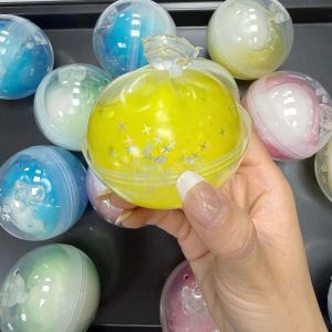CHA Crunch Sound Crunch Squishy Sensory Fidget Round Wax Coating Squishy Creative Glitter Crispy Squeeze Toy Kids Adults